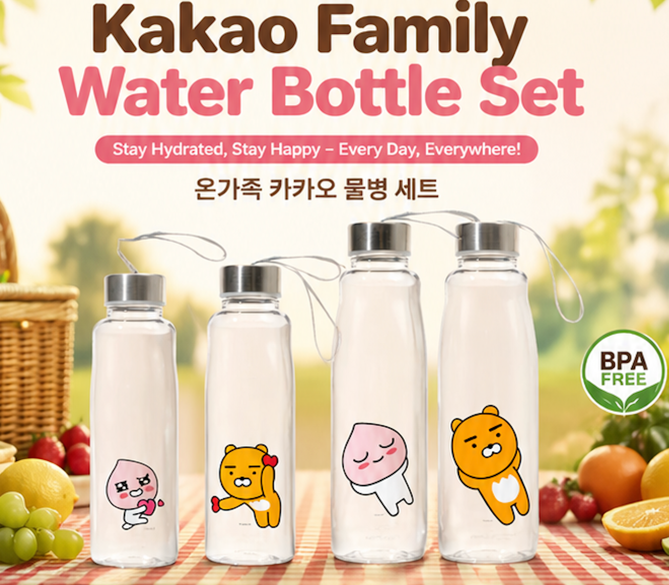 Kakao全家水瓶套装