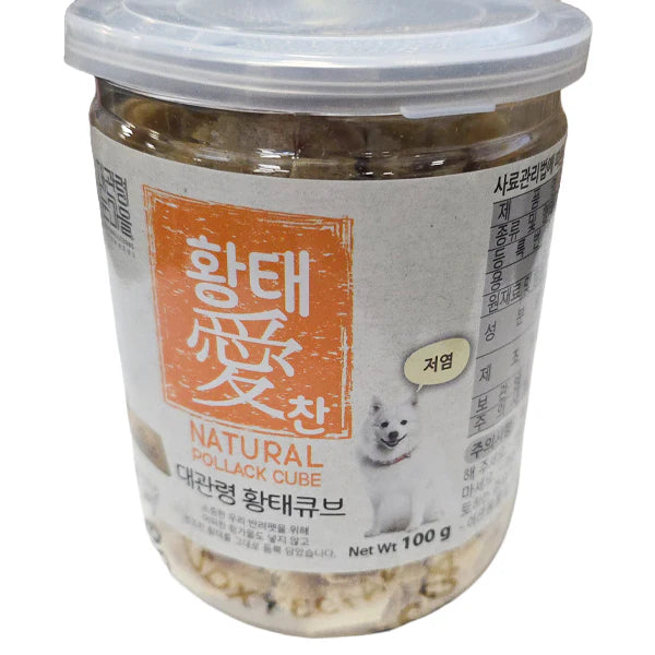 大关岭雪村鳕鱼方块狗零食 (低钠) (100克)