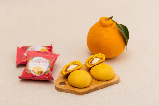 Jeju Hallabong Macaron Cookies (20g x 8 Pieces)