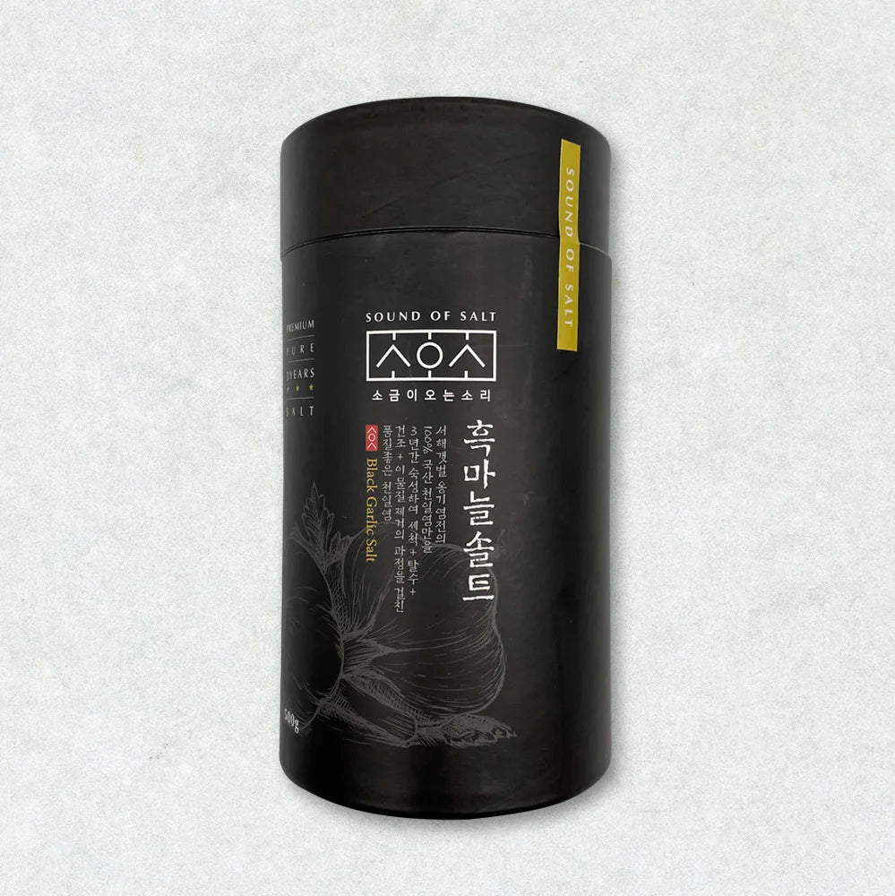 소금이 오는 소리 흑마늘 솔트 500g (3년숙성 천일염)