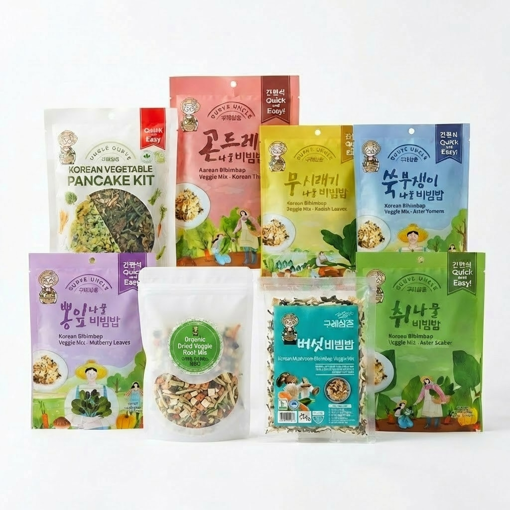 8 Variety Dried Namul Set 🌿🍚